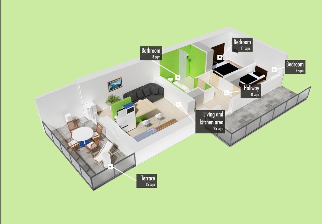 Apartments Tre Perle 우마그 외부 사진